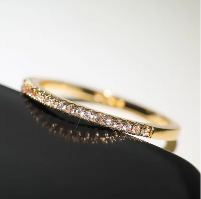 Rings for Women Wedding Brilliant Cubic Zircon High Quality Versatile Female Finger Ring Jewelry