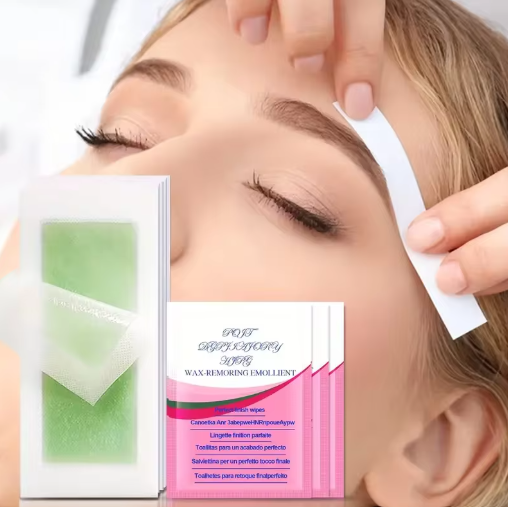 10 Pcs Wax Strips for Hair Removal  Cold Wax Paper for Face, Neck, Arms, Legs & Body Depilatory Beauty Tool