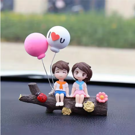 Creative Tree Branch Couple Car Ornament