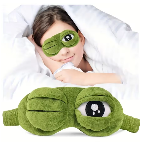 3D Frog Sleep Mask Soft Cartoon Eyepatch