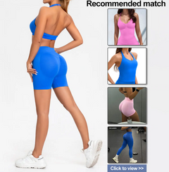 NCLAGEN Impact Seamless Sports Bra – High Support Halter Push-Up Gym Top