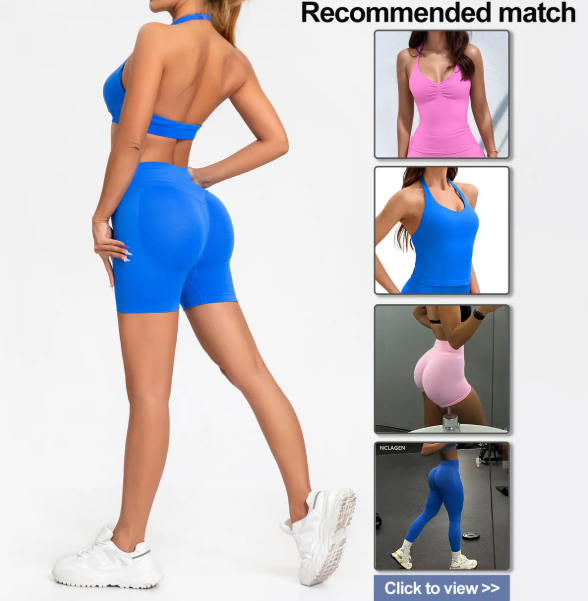 NCLAGEN Impact Seamless Sports Bra – High Support Halter Push-Up Gym Top