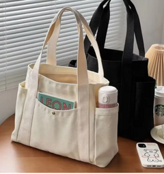 Large Capacity Canvas Tote Shoulder Bag - Quick Deals Box