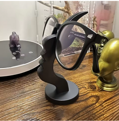 Creative Side Face Eyeglass Holder Stand – 3D Printed Desktop Glasses Rack
