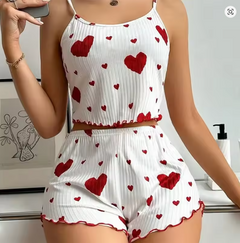 Women’s Pajama Set  2 Piece Sleepwear with Tank Top and Shorts.