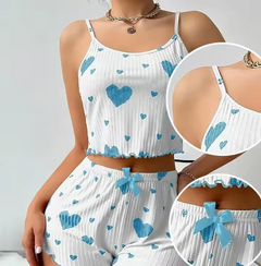 Women’s Pajama Set  2 Piece Sleepwear with Tank Top and Shorts.