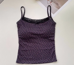 Summer Y2K Bow Lace Crop Top – Sexy Backless Camisole with Padding