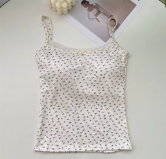 Summer Y2K Bow Lace Crop Top – Sexy Backless Camisole with Padding