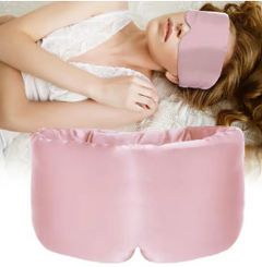 100% Mulberry Silk Sleeping Mask Eyepatch Blocking Light Eyemask Eyeshade for Travel