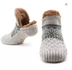 Fall & Winter Non-Slip Floor Socks – Warm Home Slipper Socks for Women & Men, Cozy Snow, Sleep, Carpet, and Yoga Socks