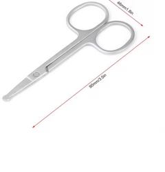 Nose Hair Scissors Mini Stainless Steel Round Head Beauty Trimmer