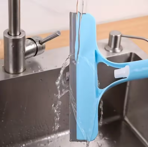 Household multi function glass cleaning mirror with watering can 3-in-1 glass scraper