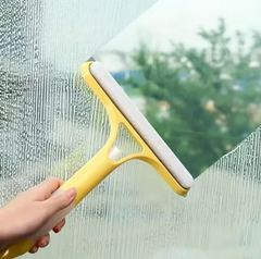 Household multi function glass cleaning mirror with watering can 3-in-1 glass scraper