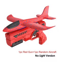 Kids 3-in-1 Foam Toy Gun with Throwing Aircraft Set