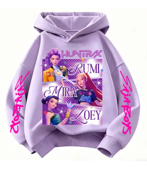 KPop Demon Hunters Huntrix Kids Hoodie Sweatshirt