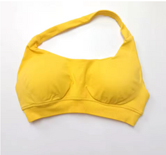 NCLAGEN Impact Seamless Sports Bra – High Support Halter Push-Up Gym Top