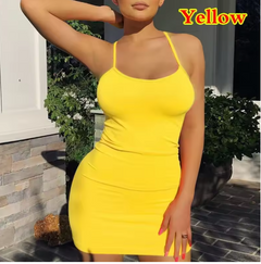 Black Spaghetti Strap Bodycon Mini Dress Sexy Summer Clubwear - Quick Deals Box