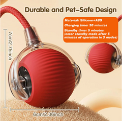 Automatic Rolling Interactive Dog Ball – Rechargeable Smart Toy - Quick Deals Box