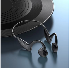 Quick Deals Box bone conduction swimming headphones with Bluetooth 5.4, IPX8 waterproof sports headset, shown in a screenshot.