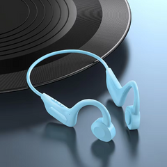 Quick Deals Box bone conduction swimming headphones with Bluetooth 5.4, waterproof IPX8 sports headset designed for water activities.