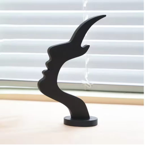 Creative Side Face Eyeglass Holder Stand – 3D Printed Desktop Glasses Rack