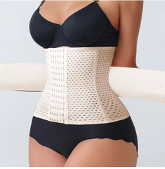 Adjustable Waist Trainer for Women  Double Belt Neoprene Corset with Zipper, Tummy Control & Back Support