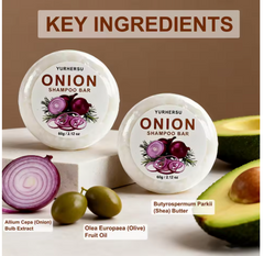 Vegan Onion Shampoo Bar – Anti-Dandruff & Hair Repair Solid Soap