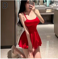 Sexy Pleated Mini Dress for Women – Backless Ruffled Clubwear Bodycon Slip Dress