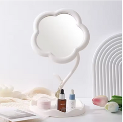 Sunflower Desktop Makeup Mirror with Jewelry Organizer for Girls
